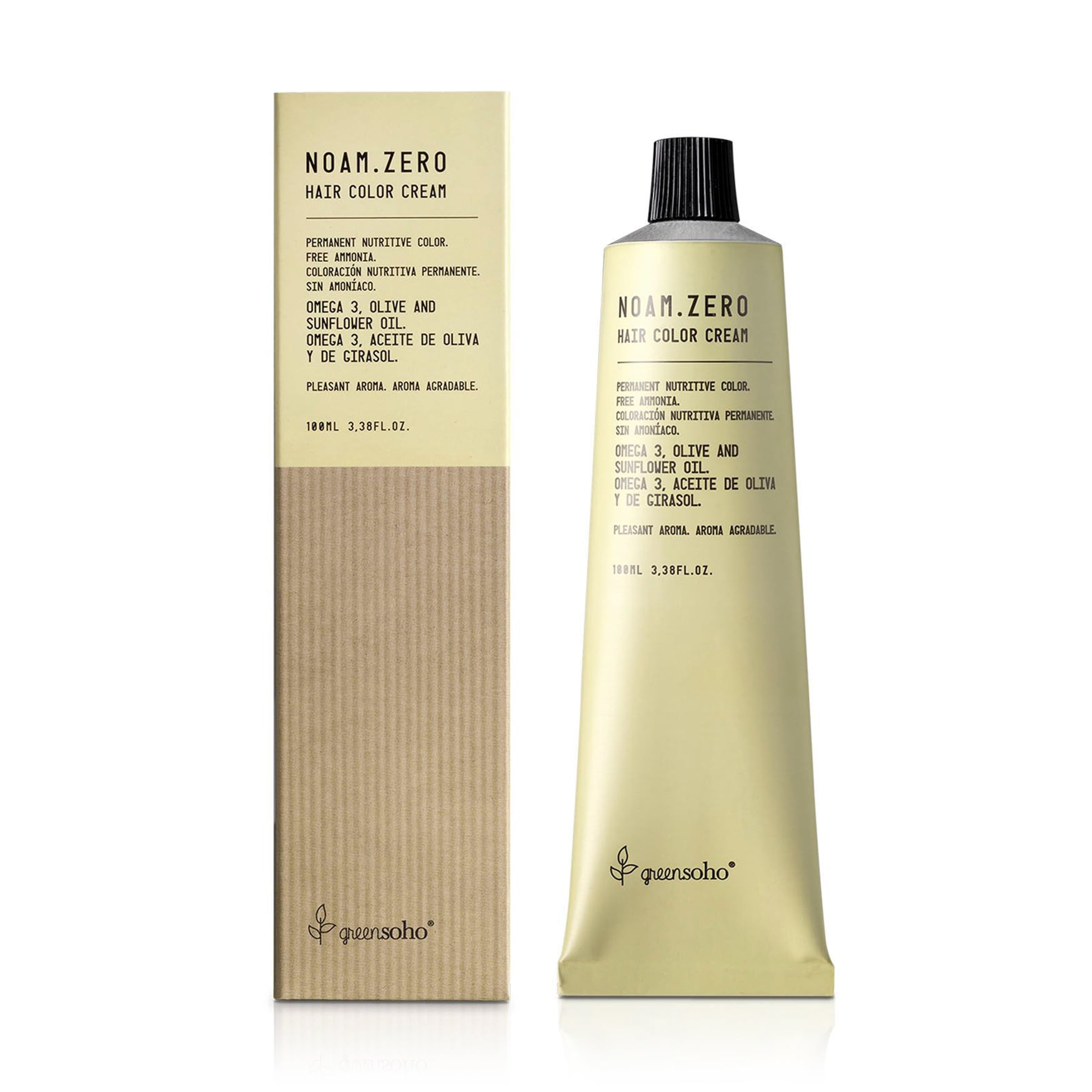 Безаміачна фарба для волосся GreenSoho Noam.Zero Hair Color Cream, 4 Medium Brown, 100 мл