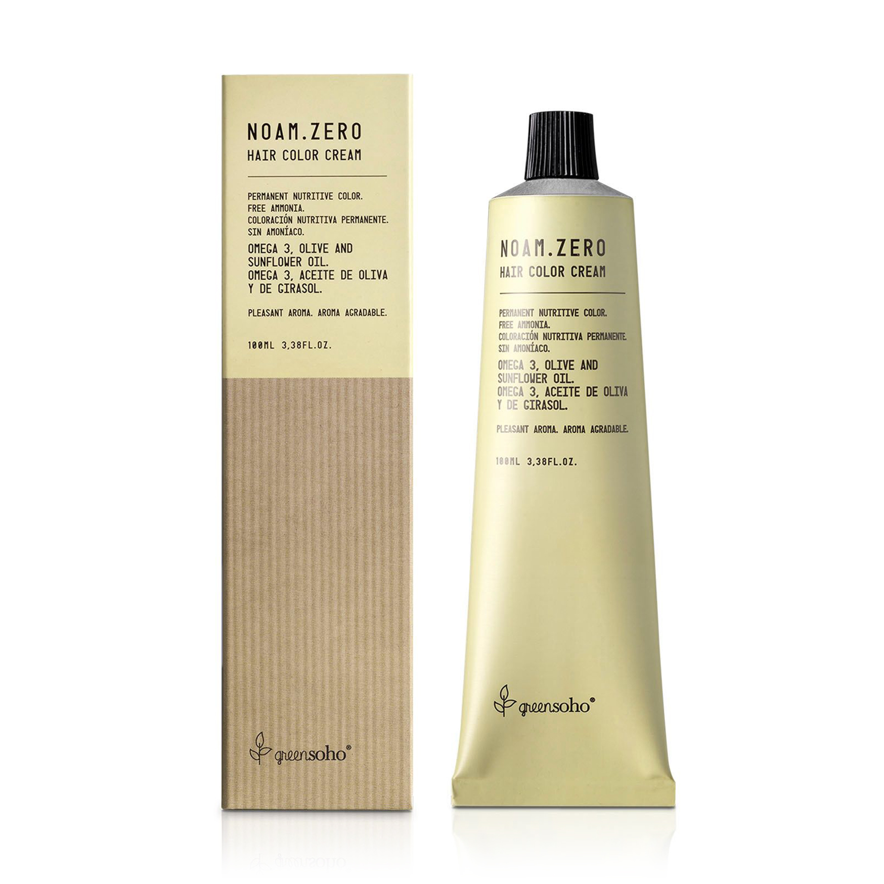 Безаміачна фарба для волосся GreenSoho Noam.Zero Hair Color Cream, 10.1 Extra Light Ash Blond, 100 мл